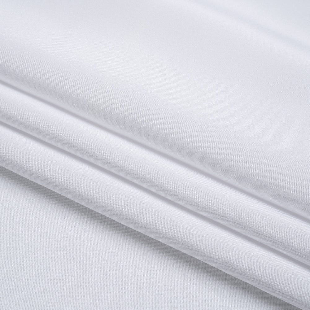Silk 4-Ply Crepe 44" - Bright White - Premium Collection