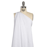 Silk 4-Ply Crepe 44" - Bright White - Premium Collection