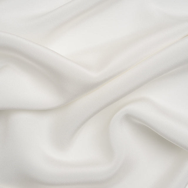 Silk 4-Ply Crepe 44" - Whisper White - Premium Collection