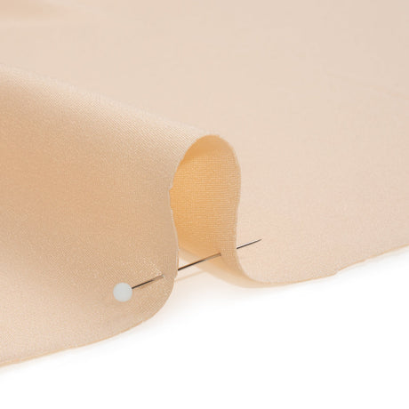 Silk 4-Ply Crepe 44" - Cream Pink - Premium Collection