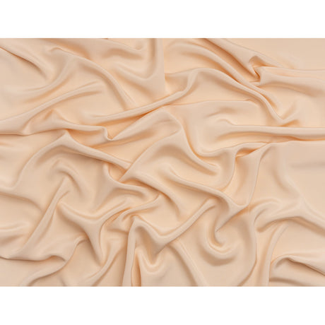 Silk 4-Ply Crepe 44" - Cream Pink - Premium Collection