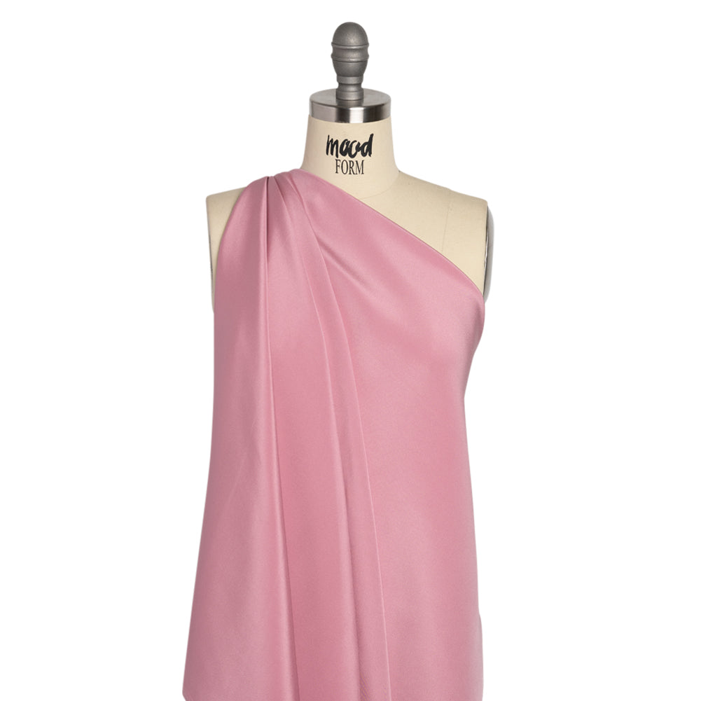 Silk 4-Ply Crepe 44" - Polignac Pink - Premium Collection