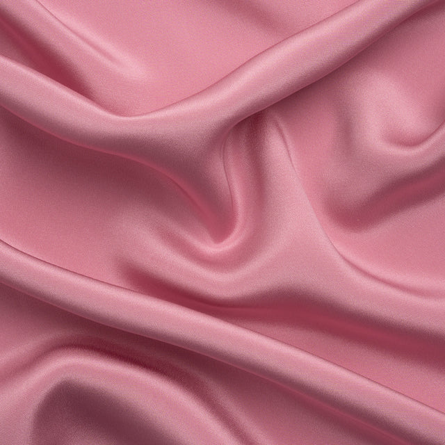 Silk 4-Ply Crepe 44" - Polignac Pink - Premium Collection