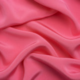 Silk 4-Ply Crepe 44" - Carmine Rose - Premium Collection