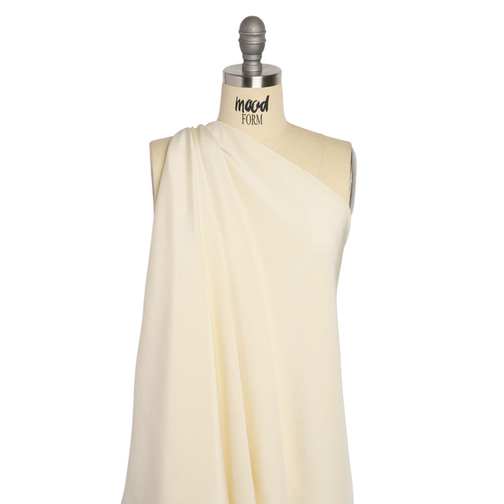 Silk 4-Ply Crepe 44" - Pale Yellow - Premium Collection