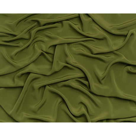 Silk 4-Ply Crepe 44" - Pesto Green - Premium Collection