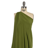 Silk 4-Ply Crepe 44" - Pesto Green - Premium Collection