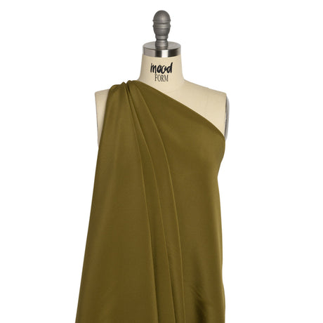 Silk 4-Ply Crepe 44" - Fir Green - Premium Collection
