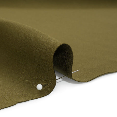 Silk 4-Ply Crepe 44" - Olive Green - Premium Collection