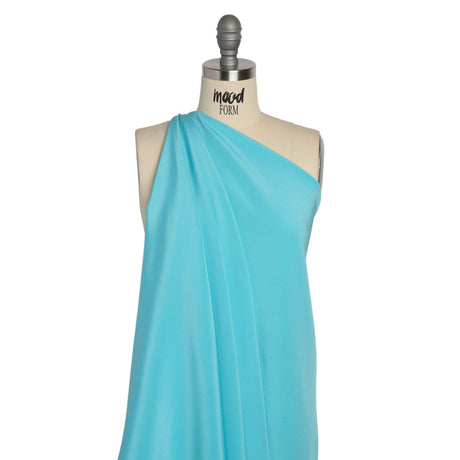 Silk 4-Ply Crepe 44" - Angel Blue - Premium Collection