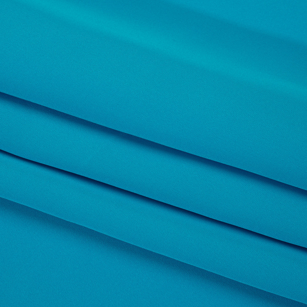 Silk 4-Ply Crepe 44" - Horizon Blue - Premium Collection