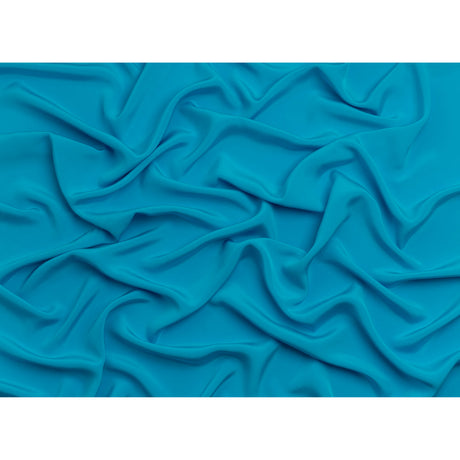 Silk 4-Ply Crepe 44" - Horizon Blue - Premium Collection