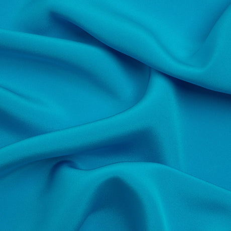 Silk 4-Ply Crepe 44" - Horizon Blue - Premium Collection