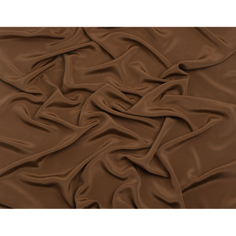 Silk 4-Ply Crepe 44" - Light Brown - Premium Collection