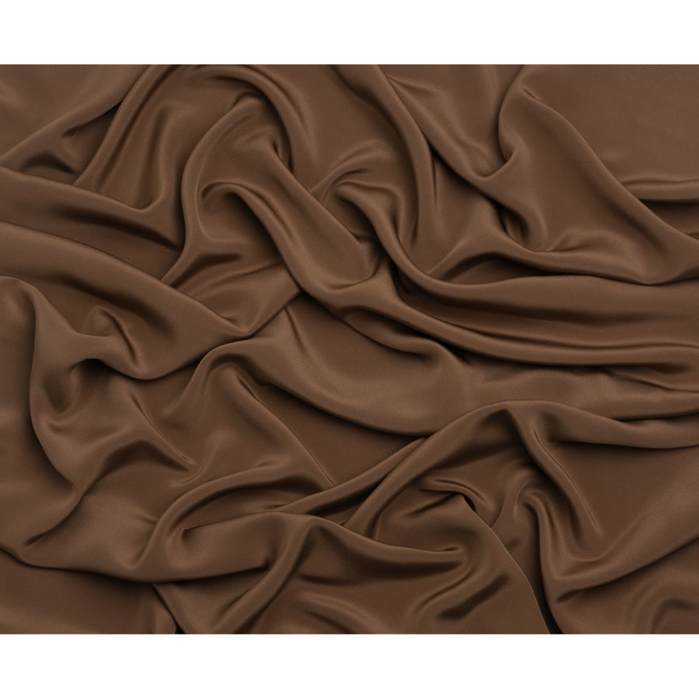 Silk 4-Ply Crepe 44" - Cappuccino - Premium Collection