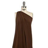 Silk 4-Ply Crepe 44" - Chocolate - Premium Collection