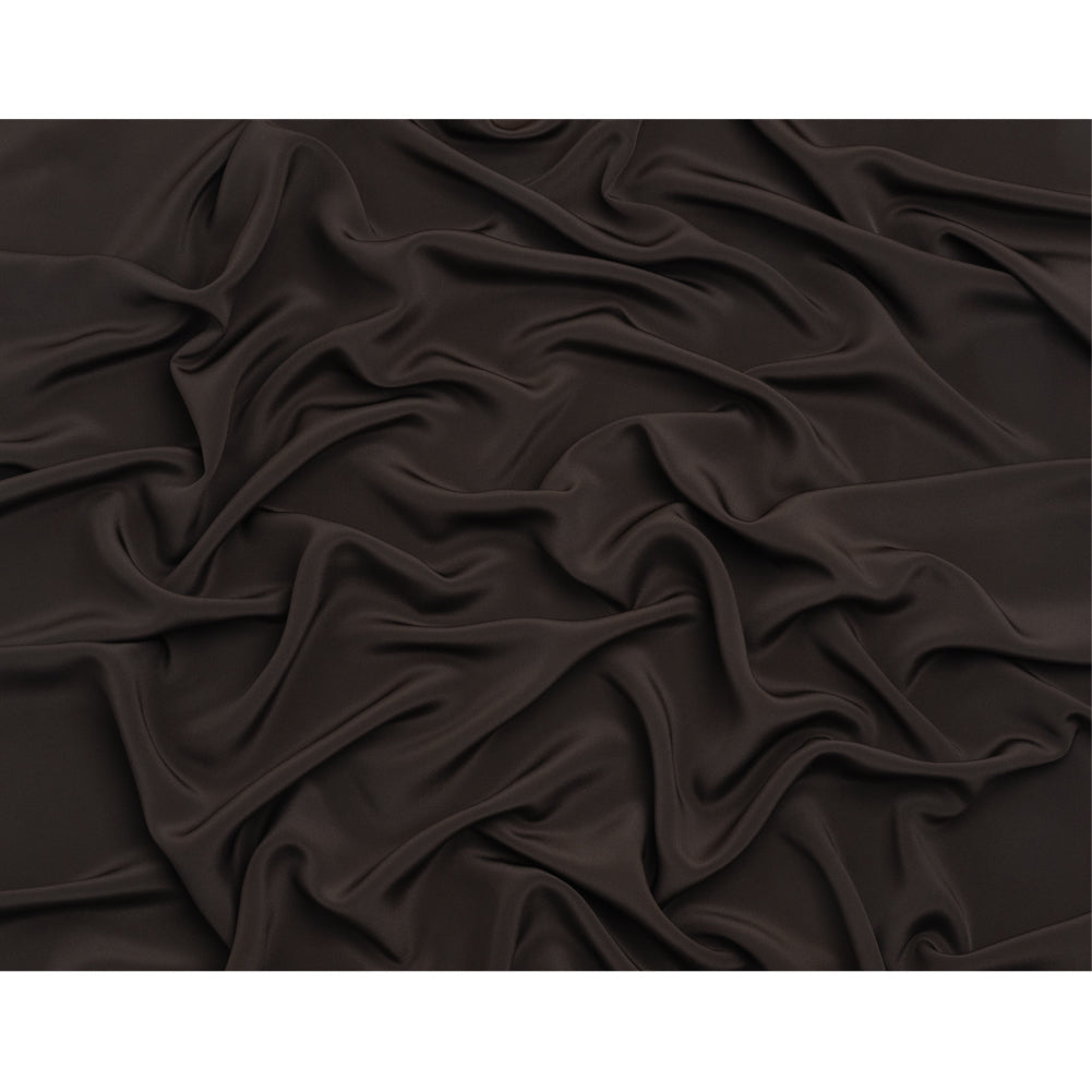 Silk 4-Ply Crepe 44" - Deep Charcoal - Premium Collection