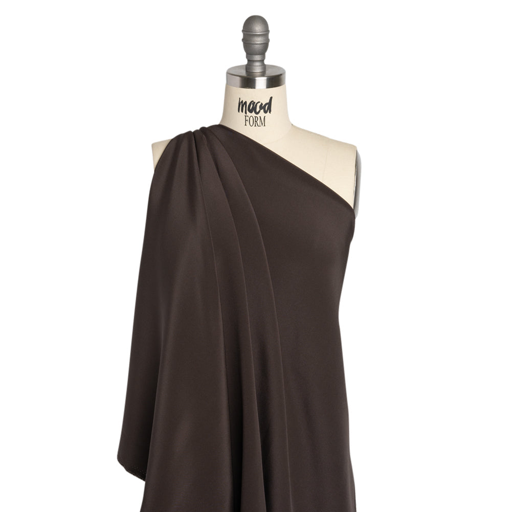 Silk 4-Ply Crepe 44" - Deep Charcoal - Premium Collection