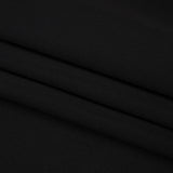 Silk 4-Ply Crepe 44" - Black - Premium Collection