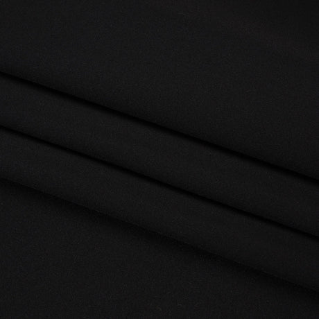 Silk 4-Ply Crepe 44" - Black - Premium Collection