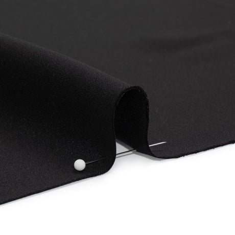 Silk 4-Ply Crepe 44" - Black - Premium Collection