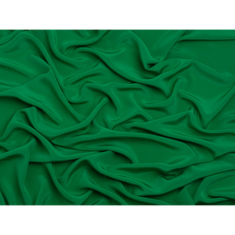 Silk 4-Ply Crepe 44" - Kelly Green - Premium Collection