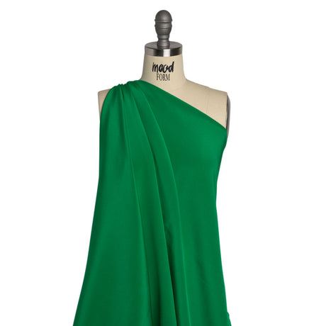 Silk 4-Ply Crepe 44" - Kelly Green - Premium Collection