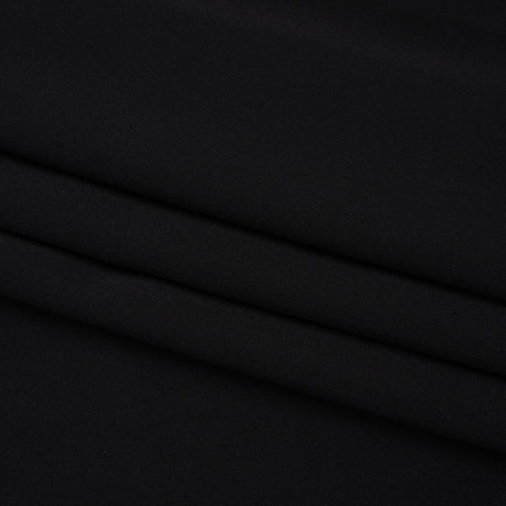 Silk 4-Ply Crepe 54" - Black - Premium Collection