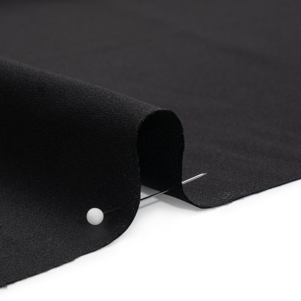Silk 4-Ply Crepe 54" - Black - Premium Collection