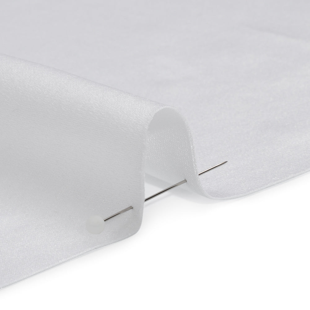 Silk Crepe Back Satin - Bright White - Premium Collection