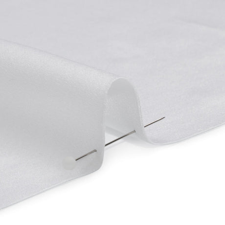 Silk Crepe Back Satin - Bright White - Premium Collection