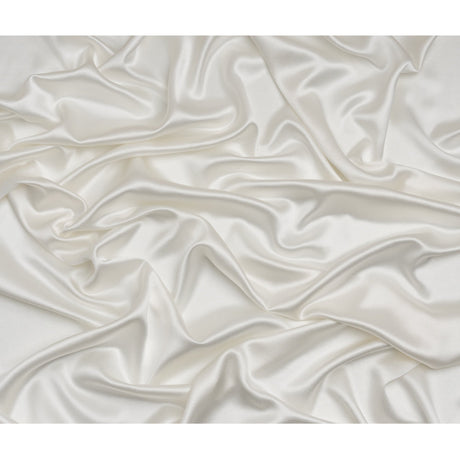 Silk Crepe Back Satin - Whisper White - Premium Collection