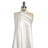 Silk Crepe Back Satin - Whisper White - Premium Collection
