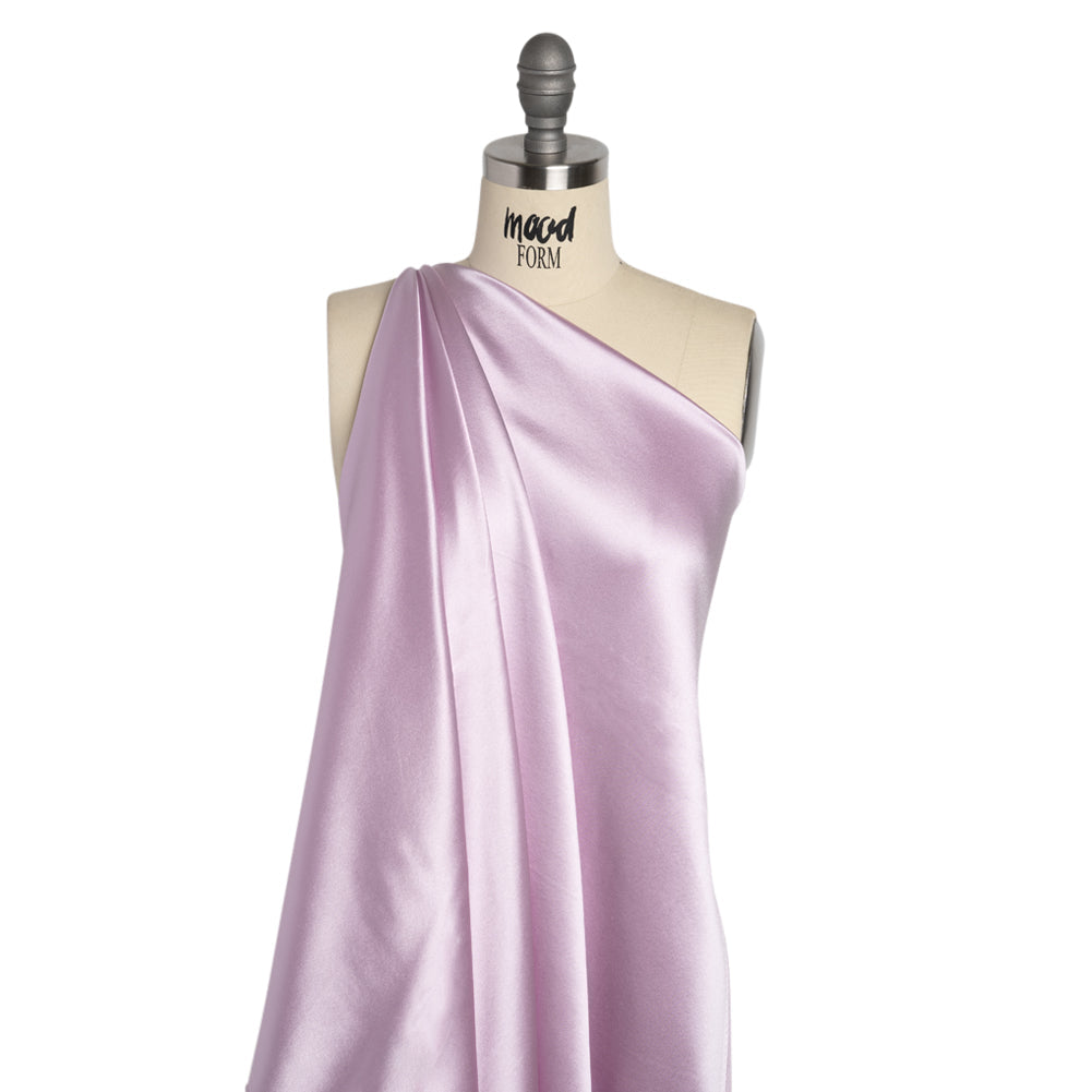 Silk Crepe Back Satin - Lavender Fog - Premium Collection