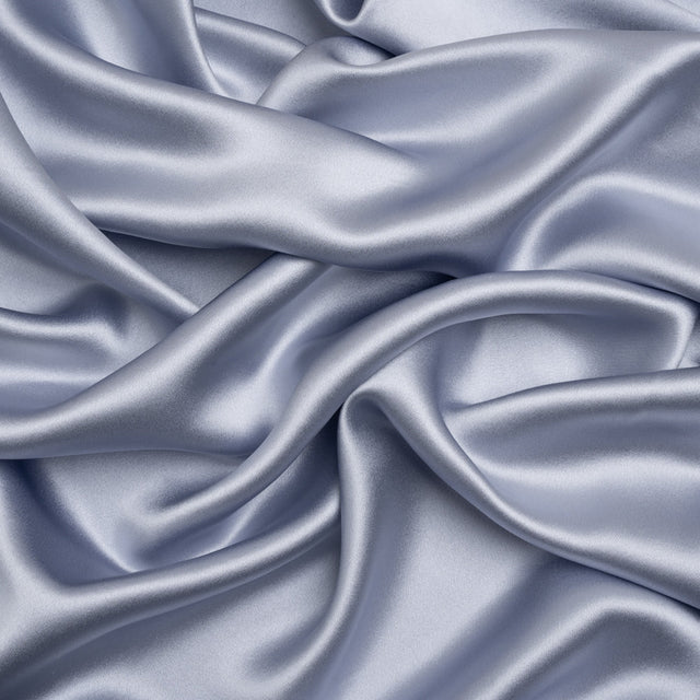 Silk Crepe Back Satin - Icelandic Blue - Premium Collection