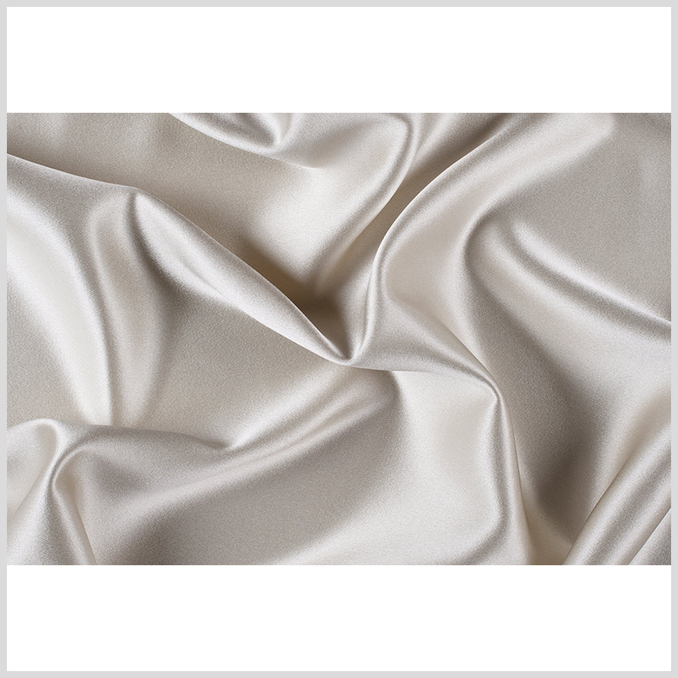 Silk Crepe Back Satin - Ivory - Premium Collection