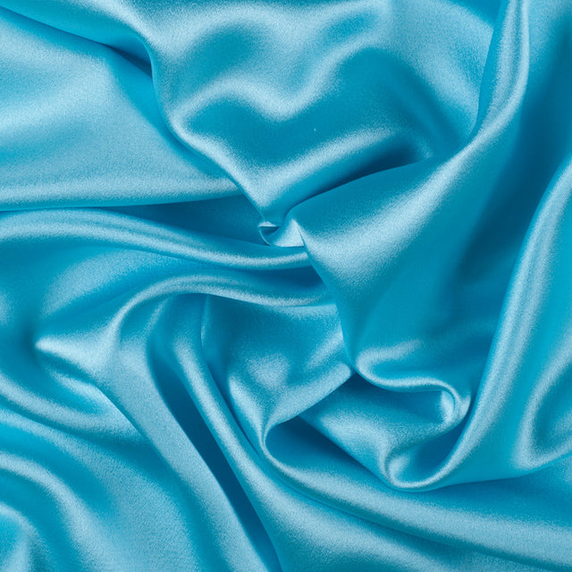Silk Crepe Back Satin - Angel Blue - Premium Collection