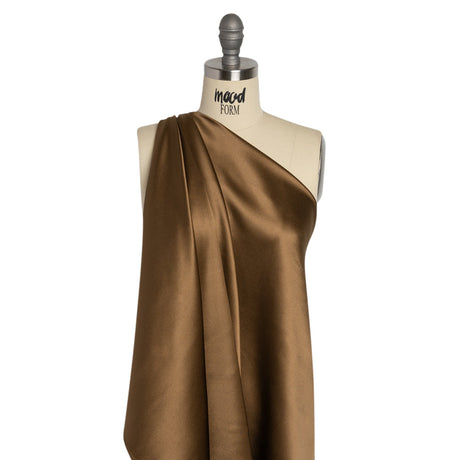 Silk Crepe Back Satin - Dark Olive - Premium Collection