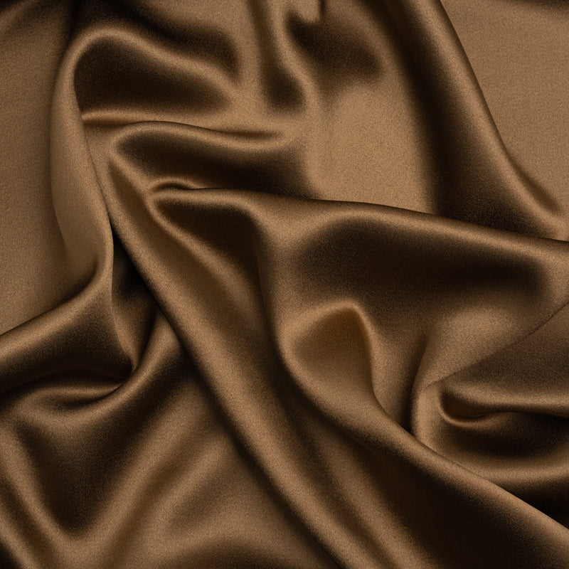 Silk Crepe Back Satin - Dark Olive - Premium Collection