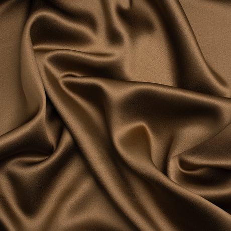 Silk Crepe Back Satin - Dark Olive - Premium Collection