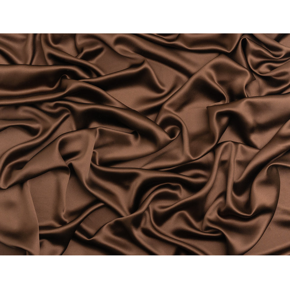 Silk Crepe Back Satin - Chocolate - Premium Collection