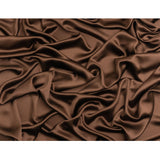 Silk Crepe Back Satin - Chocolate - Premium Collection
