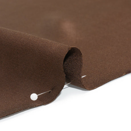 Silk Crepe Back Satin - Dark Brown - Premium Collection