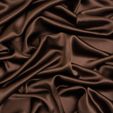 Silk Crepe Back Satin - Dark Brown - Premium Collection