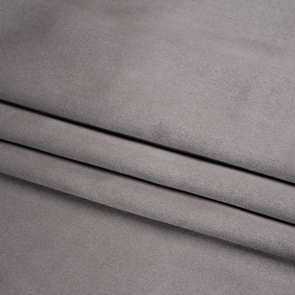 Silk Crepe Back Satin - Dark Silver - Premium Collection