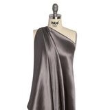 Silk Crepe Back Satin - Dark Silver - Premium Collection