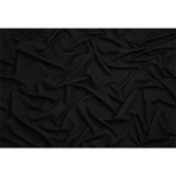 Stretch Recycled Polyester 4-Ply Crepe - Black - Premium Collection