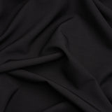 Stretch Recycled Polyester 4-Ply Crepe - Black - Premium Collection