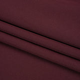 Stretch Recycled Polyester 4-Ply Crepe - Burgundy - Premium Collection