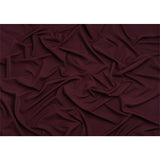 Stretch Recycled Polyester 4-Ply Crepe - Burgundy - Premium Collection
